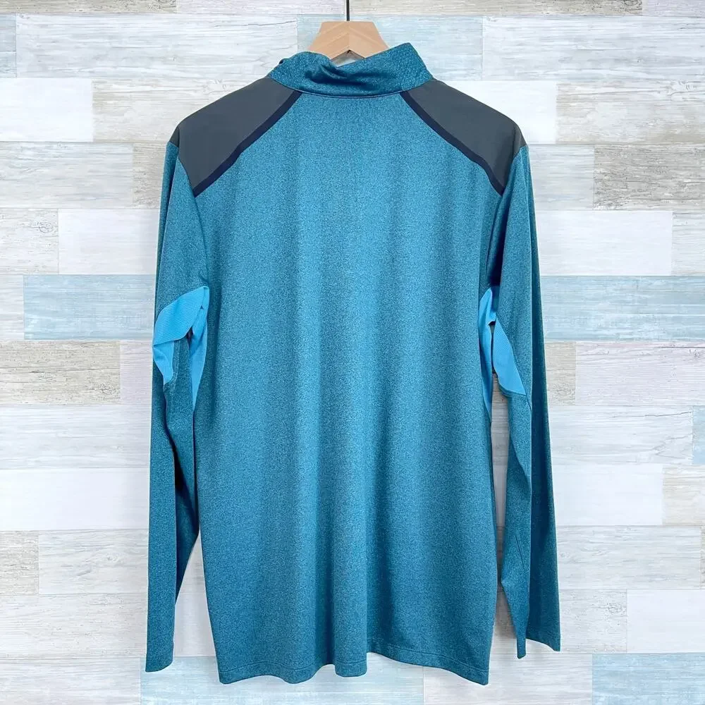 The North Face Kilowatt 1/4 Zip Pullover Blue FlashDry-XD Lightweight Mens Large